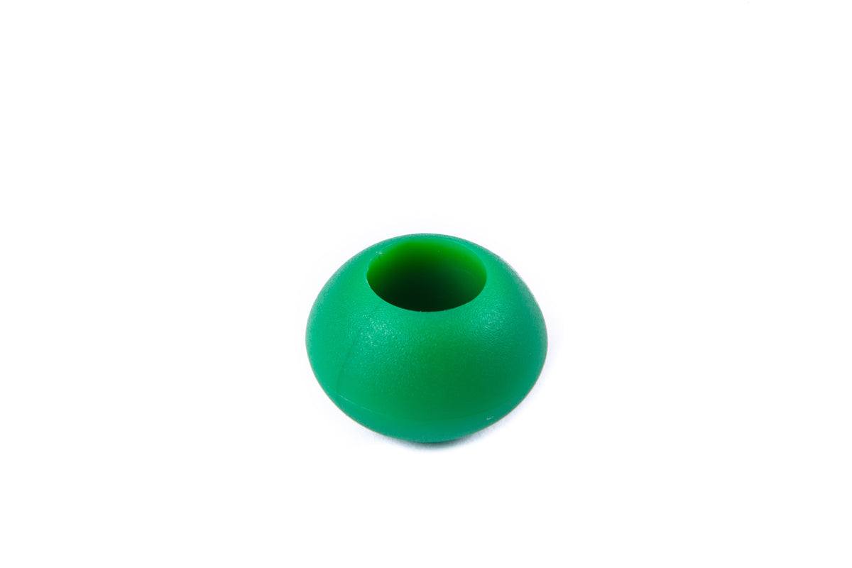 25.35 Green 1/4&quot; Parrel Bead