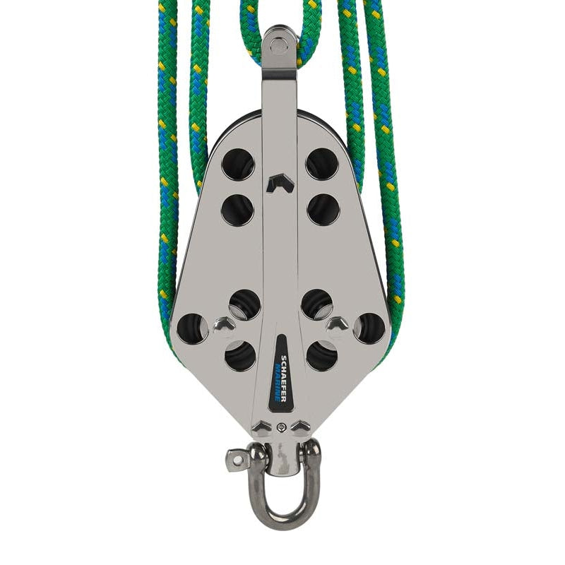 Stainless Fiddle Block w/ Becket and UC Sheave  10-55-UC